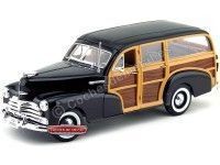 1948 Chevrolet Fleetmaster Negro-Madera 1:18 Welly 19848