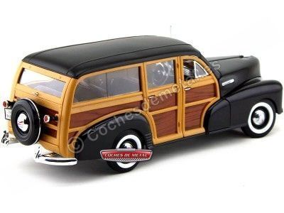 Cochesdemetal.es 1948 Chevrolet Fleetmaster Negro-Madera 1:18 Welly 19848 2