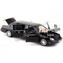 2001 Cadillac Deville Presidential Limousine Negro 1:24 Lucky Diecast 24018 Cochesdemetal 12 - Coches de Metal 