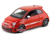 2008 Fiat 500 Abarth Rojo 1:18 Bburago 12078