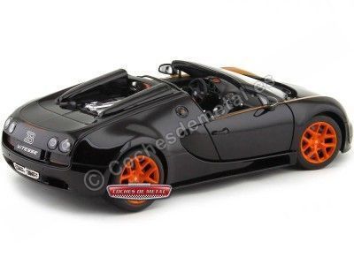 2014 Bugatti Veyron 16.4 Grand Sport Vitesse Negro 1:18 Rastar 43900 Cochesdemetal.es 2