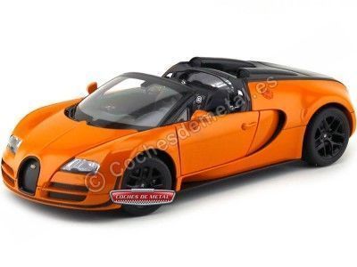 Cochesdemetal.es 2014 Bugatti Veyron 16.4 Grand Sport Vitesse Naranja 1:18 Rastar 43900