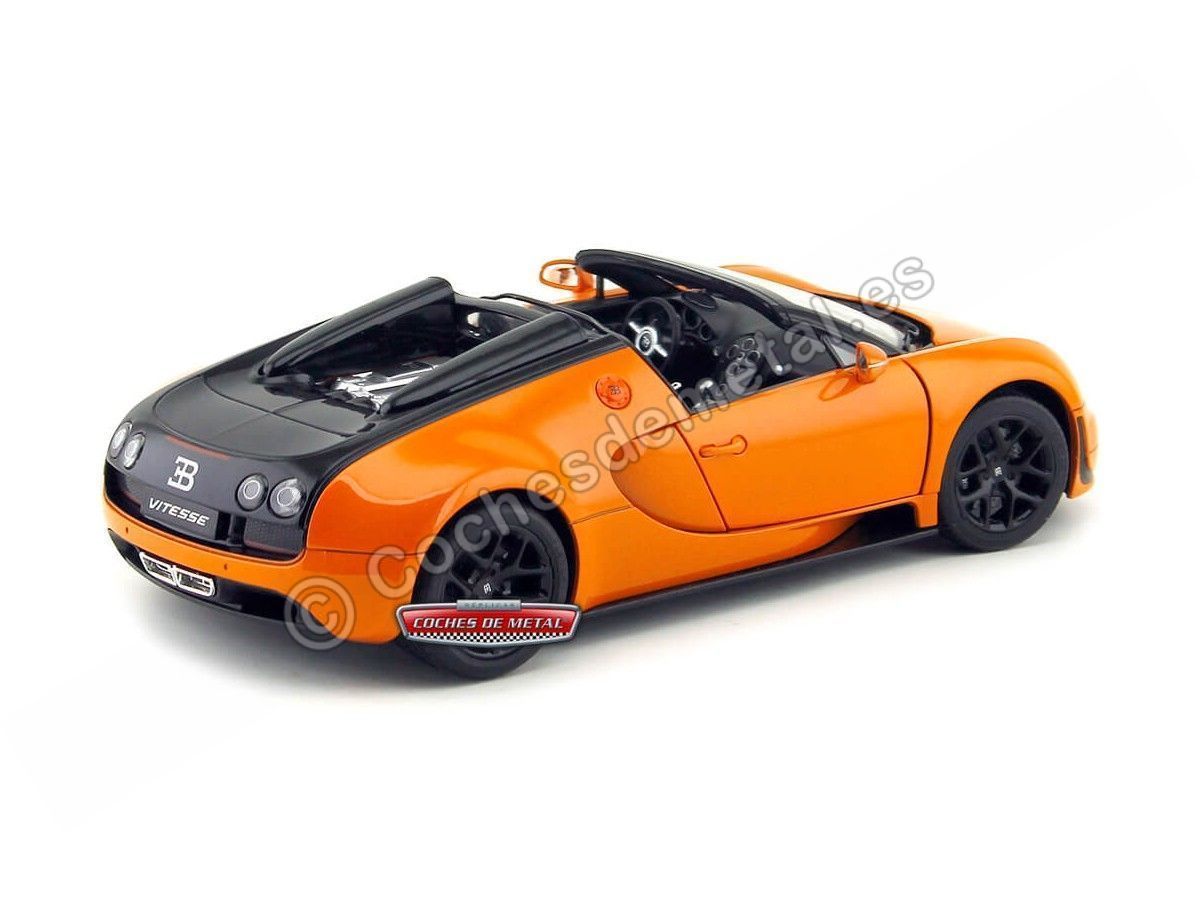 Bugatti Veyron Gran Sport Vitesse ColorBaby 75893 coche teledirigido naranja escala 1:18 Rastar 