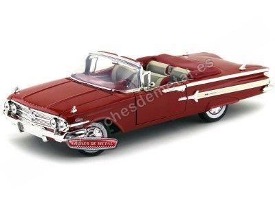 Cochesdemetal.es 1960 Chevrolet Impala Convertible Rojo 1:18 Motor Max 73110