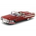 Cochesdemetal.es 1960 Chevrolet Impala conversível rojo 1:18 Motor máximo 73110
