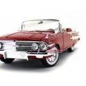 Cochesdemetal.es 1960 Chevrolet Impala conversível rojo 1:18 Motor máximo 73110