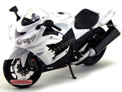 Cochesdememetal.es 2012 Kawasaki Ninja ZX-14r Blanca 1:12 Food 12028 KA01