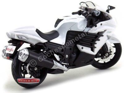 Cochesdememetal.es 2012 Kawasaki Ninja ZX-14r Blanca 1:12 Food 12028 KA01 2