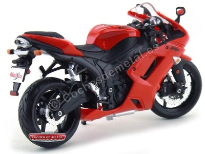 Cochesdemetal.es 2006 Kawasaki Ninja ZX-6R Roja 1:12 Maisto 31155 KA03 2