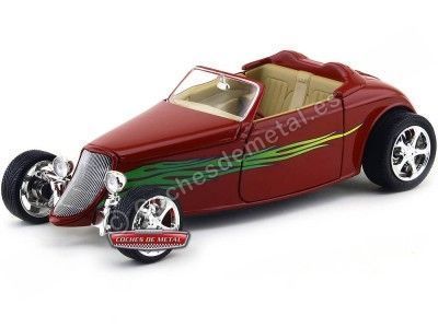 1933 Ford Convertible HOT ROD Rojo 1:18 Lucky Diecast 92838 Cochesdemetal.es