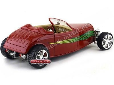 1933 Ford Convertible HOT ROD Rojo 1:18 Lucky Diecast 92838 Cochesdemetal.es 2