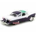 Cochesdemetal.es 1955 Ford Fairlane Crown Victoria Púrpura-Blanco 1:18 Lucky Diecast 92138