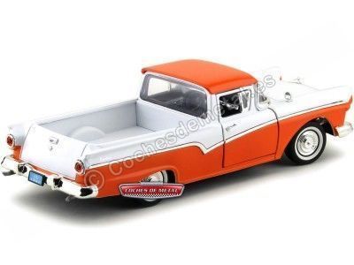 1957 Ford Ranchero Naranja/Blanco 1:18 Lucky Diecast 92208 Cochesdemetal.es 2