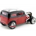 Cochesdemetal.es 1931 Ford Model A Custom Rojo-Negro 1:18 Lucky Diecast 92849