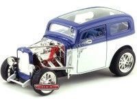 1931 Ford Model A Custom Blanco-Azul 1:18 Lucky Diecast 92849