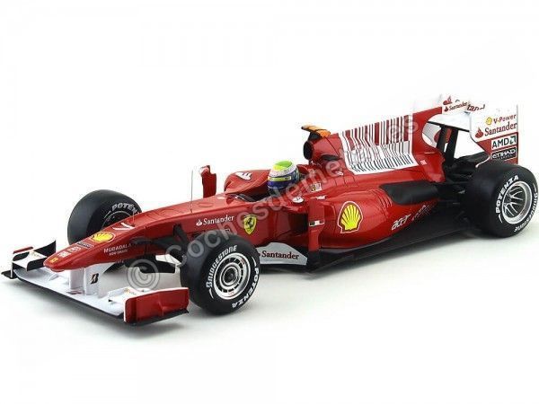 Cochesdemetal.es 2010 Ferrari F10 Felipe Massa "Baharain GP Edition" 1:18 Hot Wheels T6288