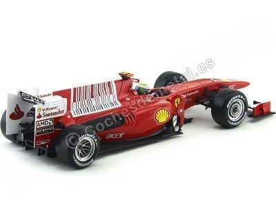 2010 Ferrari F10 Felipe Massa "Baharain GP Edition" 1:18 Hot Wheels T6288 Cochesdemetal 1 - Coches de Metal  2