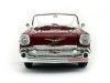 Cochesdemetal.es 1957 Chevrolet Bel Air Convertible Granate 1:18 Lucky Diecast 92108