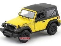 2014 Jeep Willys Wrangler 3.6L Amarillo-Negro 1:18 Maisto 31676