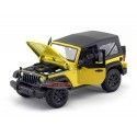 Cochesdemetal.es 2014 Jeep Wrangler 3.6L Amarillo-Negro 1:18 Maisto 31676