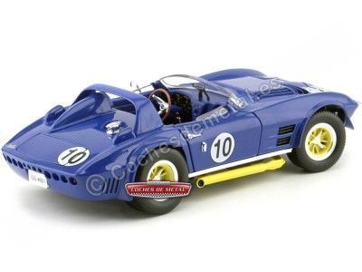 Cochesdemetal.es 1964 Chevrolet Corvette Grand Sport Roadster Blue 1:18 Lucky Diecast 92697 2