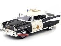 1957 Chevrolet Bel Air Hard Top Police Car 1:18 Road Signature 92107