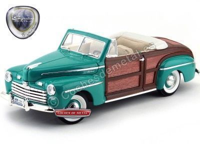 Cochesdemetal.es 1946 Ford Sportsman Convertible Super Deluxe Green-Woody 1:18 Lucky Diecast 20048