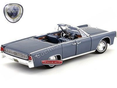 Cochesdemetal.es 1961 Lincoln Continental Blue 1:18 Lucky Diecast 20088 2