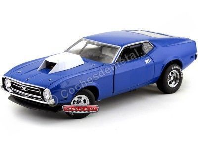 Cochesdemetal.es 1971 Ford Mustang Pro Stock Drag Car Pastel Blue 1:18 Sun Star 3616