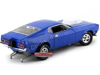 Cochesdemetal.es 1971 Ford Mustang Pro Stock Drag Car Pastel Blue 1:18 Sun Star 3616 2