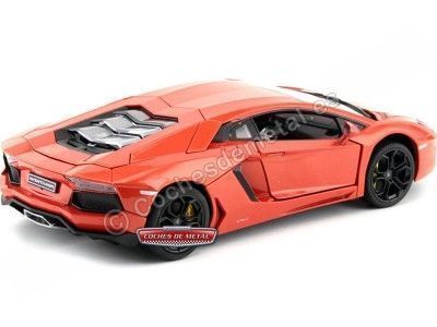 Cochesdemetal.es 2013 Lamborghini Aventador LP700-4 Naranja 1:18 MZ Models 2057 2