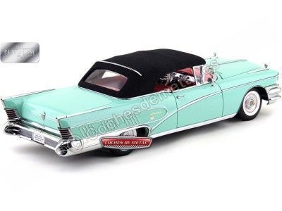 Cochesdemetal.es 1958 Buick Limited Open Convertible Green 1:18 Mist Sun Star 4813 2