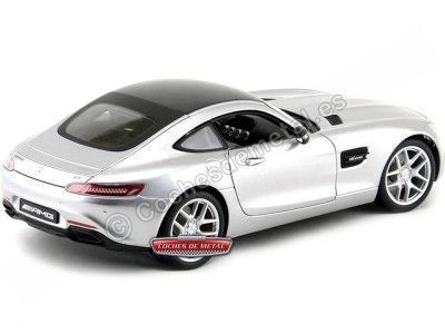 Cochesdemetal.es 2015 Mercedes-Benz AMG GT C190 V8 Turbo Gris 1:18 Maisto Premiere 36204 2