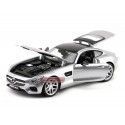 Cochesdemetal.es 2015 Mercedes-Benz AMG GT C190 V8 Turbo Gris 1:18 Maisto Premiere 36204