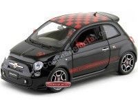 2008 Fiat 500 Abarth Negro 1:18 Bburago 12078