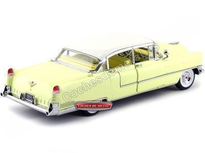 Cochesdemetal.es 1955 Cadillac Fleetwood Series 60 Special Amarillo 1:18 Greenlight 12937 2