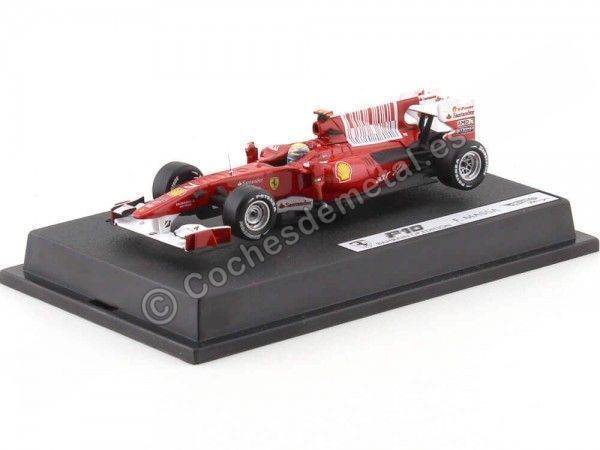 Cochesdemetal.es 2010 Ferrari F10 Felipe Massa "Baharain GP Edition" 1:43 Hot Wheels T6290