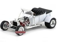 1923 Ford Model T Bucket Blanco Metalizado 1:18 Road Signature 92828