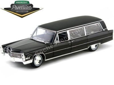 Cochesdemetal.es 1966 Cadillac S-S Funebre Black 1:18 Greenlight Precision Collection PC18002