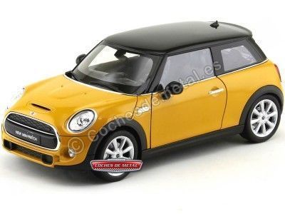 Cochesdemetal.es 2016 New Mini Cooper S Hatchback Review Naranja/Negro 1:18 Welly 18050