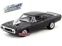 1970 Dodge Charger "Fast and Furious" Negro 1:18 Hot Wheels CMC97