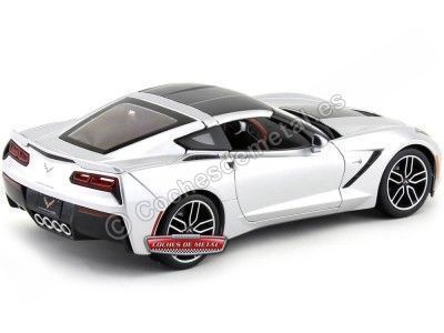 Cochesdemetal.es 2014 Chevrolet Corvette Stingray Z51 Gris 1:18 Maisto Exclusive 38132 2