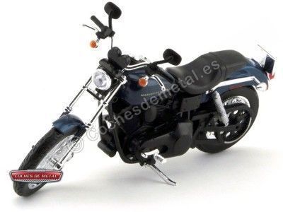 2004 Harley-Davidson Dyna Super Glide Sport Azul 1:12 Maisto 32321 HD01 Cochesdemetal.es