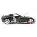 Cochesdemetal.es 2014 Chevrolet Corvette C7 Stingray Police Car Negro Mate 1:18 Maisto Premiere 36212