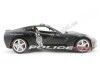 Cochesdemetal.es 2014 Chevrolet Corvette C7 Stingray Police Car Negro Mate 1:18 Maisto Premiere 36212