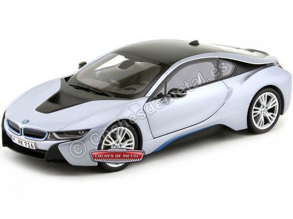 Cochesdemetal.es 2014 BMW i8 eDrive Ionic Silver 1:18 Paragon Models 97081