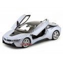 Cochesdemetal.es 2014 BMW i8 eDrive Ionic Silver 1:18 Paragon Models 97081