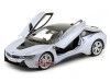 Cochesdemetal.es 2014 BMW i8 eDrive Ionic Silver 1:18 Paragon Models 97081