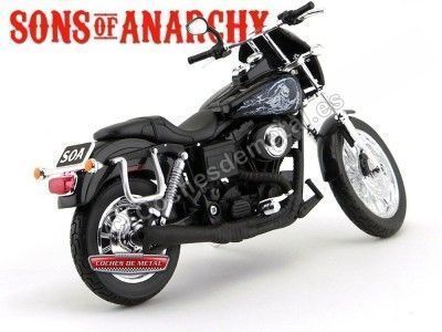 Cochesdemetal.es 2003 Harley-Davidson Dyna Super Glide Sport "Sons Of Anarchy" 1:12 Maisto 32341 HD07 2