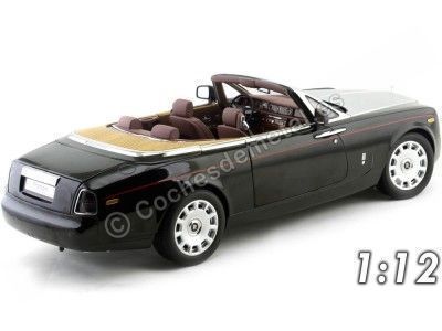 Cochesdemetal.es 2012 Rolls-Royce Phantom Drophead Coupe Series II Diamond Black 1:12 Kyosho 08641DBK 2